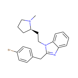 CN1CCC[C@@H]1CCn1c(Cc2ccc(Br)cc2)nc2ccccc21 ZINC000029131377
