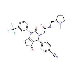 CN1CCC[C@@H]1CNC(=O)CN1C(=O)N(c2cccc(C(F)(F)F)c2)C2=C(C(=O)CC2)[C@H]1c1ccc(C#N)cc1 ZINC001772645587