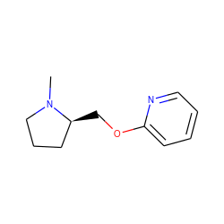 CN1CCC[C@@H]1COc1ccccn1 ZINC000000021555