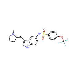 CN1CCC[C@@H]1Cc1c[nH]c2ccc(NS(=O)(=O)c3ccc(OC(F)(F)F)cc3)cc12 ZINC000013607584