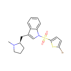 CN1CCC[C@@H]1Cc1cn(S(=O)(=O)c2ccc(Br)s2)c2ccccc12 ZINC000028526591