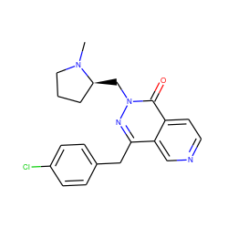 CN1CCC[C@@H]1Cn1nc(Cc2ccc(Cl)cc2)c2cnccc2c1=O ZINC000095561631