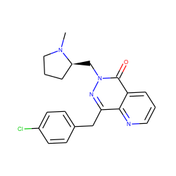 CN1CCC[C@@H]1Cn1nc(Cc2ccc(Cl)cc2)c2ncccc2c1=O ZINC000095561661