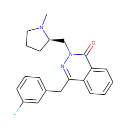 CN1CCC[C@@H]1Cn1nc(Cc2cccc(F)c2)c2ccccc2c1=O ZINC000071329426