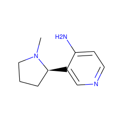 CN1CCC[C@@H]1c1cnccc1N ZINC000028523364