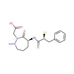 CN1CCC[C@H](NC(=O)[C@@H](S)Cc2ccccc2)C(=O)N1CC(=O)O ZINC000026172702