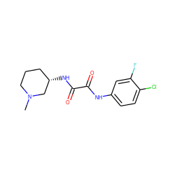 CN1CCC[C@H](NC(=O)C(=O)Nc2ccc(Cl)c(F)c2)C1 ZINC000066259988