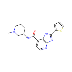 CN1CCC[C@H](NC(=O)c2ccnc3nc(-c4cccs4)[nH]c23)C1 ZINC000145209968