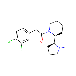 CN1CCC[C@H]1[C@@H]1CCCCN1C(=O)Cc1ccc(Cl)c(Cl)c1 ZINC000013861057