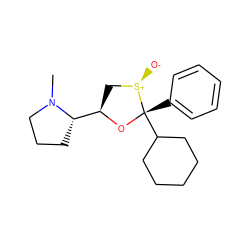 CN1CCC[C@H]1[C@H]1C[S@@+]([O-])[C@](c2ccccc2)(C2CCCCC2)O1 ZINC000040429662