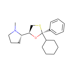 CN1CCC[C@H]1[C@H]1CS[C@@](c2ccccc2)(C2CCCCC2)O1 ZINC000035274169