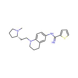 CN1CCC[C@H]1CCN1CCCc2cc(NC(=N)c3cccs3)ccc21 ZINC000073168502