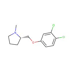 CN1CCC[C@H]1COc1ccc(Cl)c(Cl)c1 ZINC000026376676