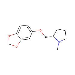 CN1CCC[C@H]1COc1ccc2c(c1)OCO2 ZINC000026376674