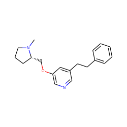 CN1CCC[C@H]1COc1cncc(CCc2ccccc2)c1 ZINC000027716941