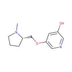 CN1CCC[C@H]1COc1cncc(O)c1 ZINC000473094060