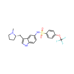 CN1CCC[C@H]1Cc1c[nH]c2ccc(NS(=O)(=O)c3ccc(OC(F)(F)F)cc3)cc12 ZINC000013607587