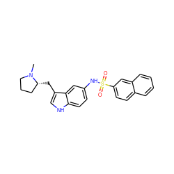 CN1CCC[C@H]1Cc1c[nH]c2ccc(NS(=O)(=O)c3ccc4ccccc4c3)cc12 ZINC000013607596