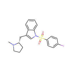 CN1CCC[C@H]1Cc1cn(S(=O)(=O)c2ccc(I)cc2)c2ccccc12 ZINC000028527099