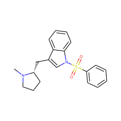 CN1CCC[C@H]1Cc1cn(S(=O)(=O)c2ccccc2)c2ccccc12 ZINC000028465383