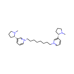 CN1CCC[C@H]1c1ccc[n+](CCCCCCCC[n+]2cccc([C@@H]3CCCN3C)c2)c1 ZINC000013859941