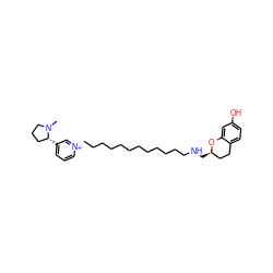 CN1CCC[C@H]1c1ccc[n+](CCCCCCCCCCCCNC[C@@H]2CCc3ccc(O)cc3O2)c1 ZINC000473117129