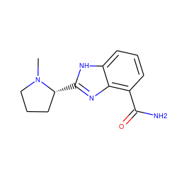 CN1CCC[C@H]1c1nc2c(C(N)=O)cccc2[nH]1 ZINC000040379205