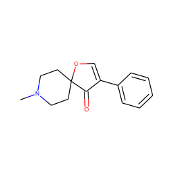 CN1CCC2(CC1)OC=C(c1ccccc1)C2=O ZINC000026289988