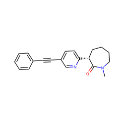 CN1CCCC[C@@H](c2ccc(C#Cc3ccccc3)cn2)C1=O ZINC000208564311