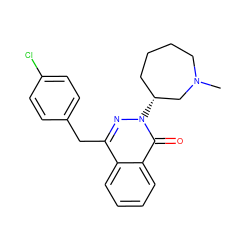 CN1CCCC[C@@H](n2nc(Cc3ccc(Cl)cc3)c3ccccc3c2=O)C1 ZINC000022002223