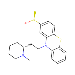 CN1CCCC[C@@H]1CCN1c2ccccc2Sc2ccc([S@+](C)[O-])cc21 ZINC000003831041