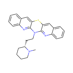 CN1CCCC[C@@H]1CCN1c2nc3ccccc3cc2Sc2cc3ccccc3nc21 ZINC000143707700