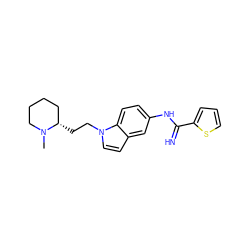 CN1CCCC[C@@H]1CCn1ccc2cc(NC(=N)c3cccs3)ccc21 ZINC000072105995