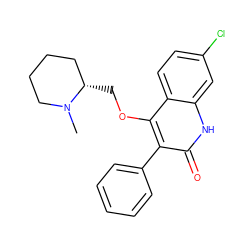 CN1CCCC[C@@H]1COc1c(-c2ccccc2)c(=O)[nH]c2cc(Cl)ccc12 ZINC000026577182