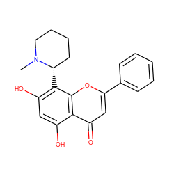 CN1CCCC[C@@H]1c1c(O)cc(O)c2c(=O)cc(-c3ccccc3)oc12 ZINC000015114135