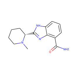 CN1CCCC[C@@H]1c1nc2c(C(N)=O)cccc2[nH]1 ZINC000040979349