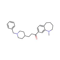 CN1CCCCc2ccc(C(=O)CCC3CCN(Cc4ccccc4)CC3)cc21 ZINC000013737856