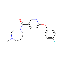 CN1CCCN(C(=O)c2ccc(Oc3ccc(F)cc3)nc2)CC1 ZINC000053312576