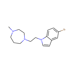 CN1CCCN(CCn2ccc3cc(Br)ccc32)CC1 ZINC000022939901