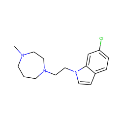 CN1CCCN(CCn2ccc3ccc(Cl)cc32)CC1 ZINC000022939908