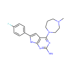 CN1CCCN(c2nc(N)nc3[nH]c(-c4ccc(F)cc4)cc23)CC1 ZINC000095593961