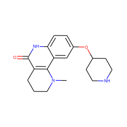 CN1CCCc2c1c1cc(OC3CCNCC3)ccc1[nH]c2=O ZINC000118734535