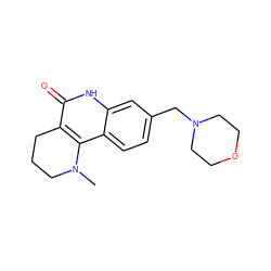 CN1CCCc2c1c1ccc(CN3CCOCC3)cc1[nH]c2=O ZINC000118733587