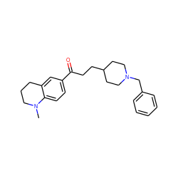 CN1CCCc2cc(C(=O)CCC3CCN(Cc4ccccc4)CC3)ccc21 ZINC000013737851