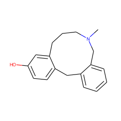 CN1CCCc2cc(O)ccc2Cc2ccccc2C1 ZINC000045358425