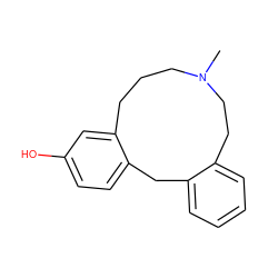 CN1CCCc2cc(O)ccc2Cc2ccccc2CC1 ZINC000028711626