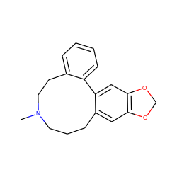 CN1CCCc2cc3c(cc2-c2ccccc2CC1)OCO3 ZINC000034499591