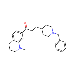 CN1CCCc2ccc(C(=O)CCC3CCN(Cc4ccccc4)CC3)cc21 ZINC000013737854