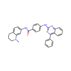 CN1CCCc2ccc(NC(=O)c3ccc(Nc4nc(-c5ccccc5)c5ccccc5n4)cc3)cc21 ZINC000040899416