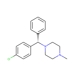 CN1CCN([C@@H](c2ccccc2)c2ccc(Cl)cc2)CC1 ZINC000019362737